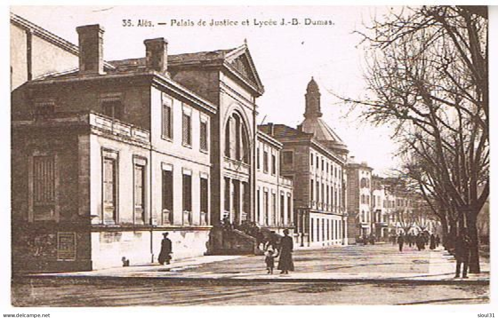 30 ALAIS ALES  PALAIS DE JUSTICE  ET  LYCEE  J. B.  DUMAS - Alès