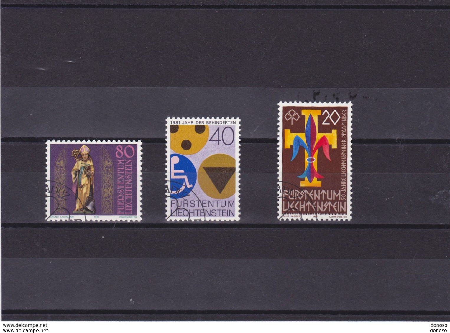 LIECHTENSTEIN 1981 Yvert 714-716 Oblitéré - Used Stamps