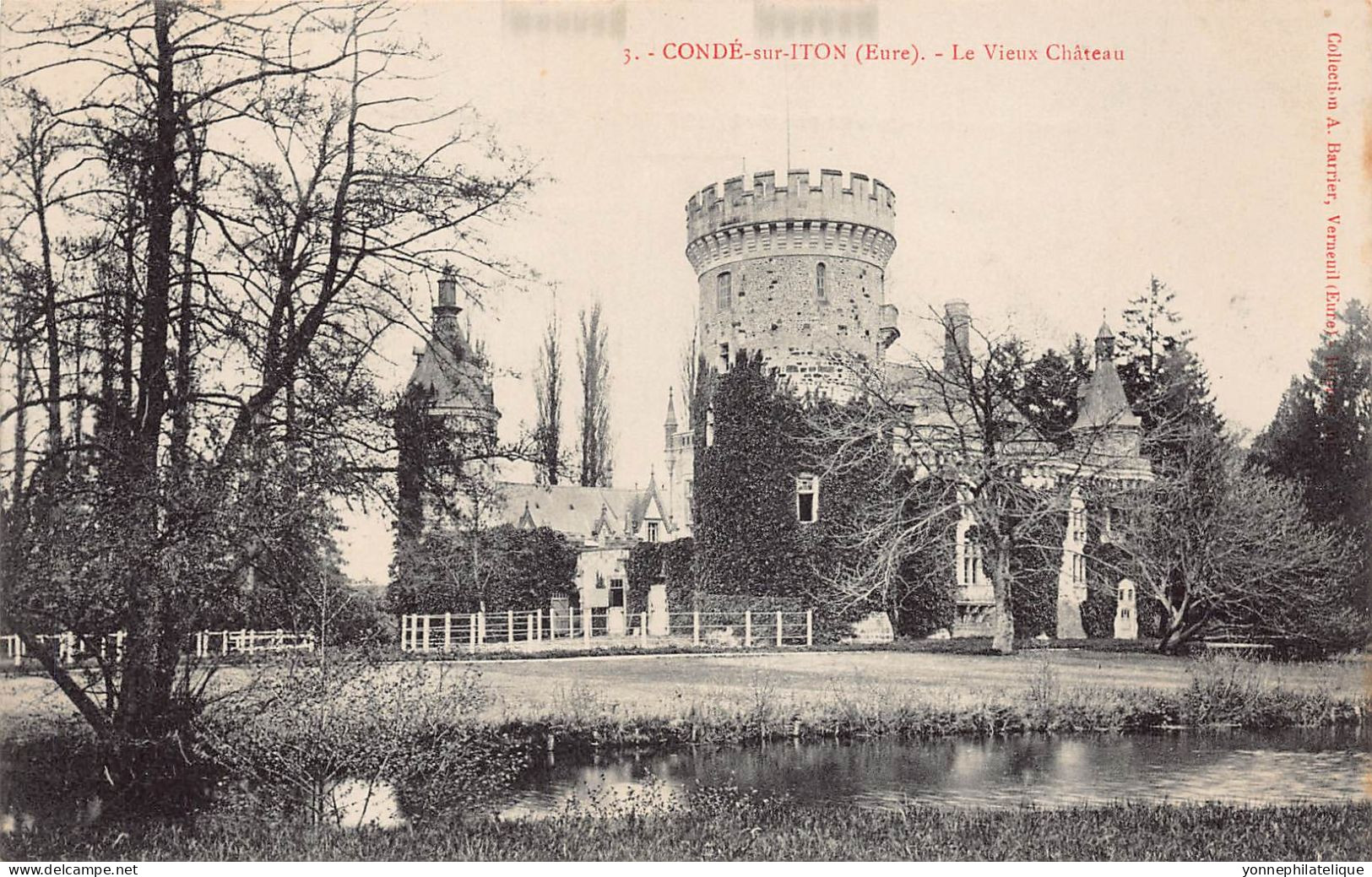 27 - EURE - Canton De BRETEUIL - CONDE SUR ITON - Collection De 25 CPA Château - LOT 27-17G - 5 - 99 Cartes