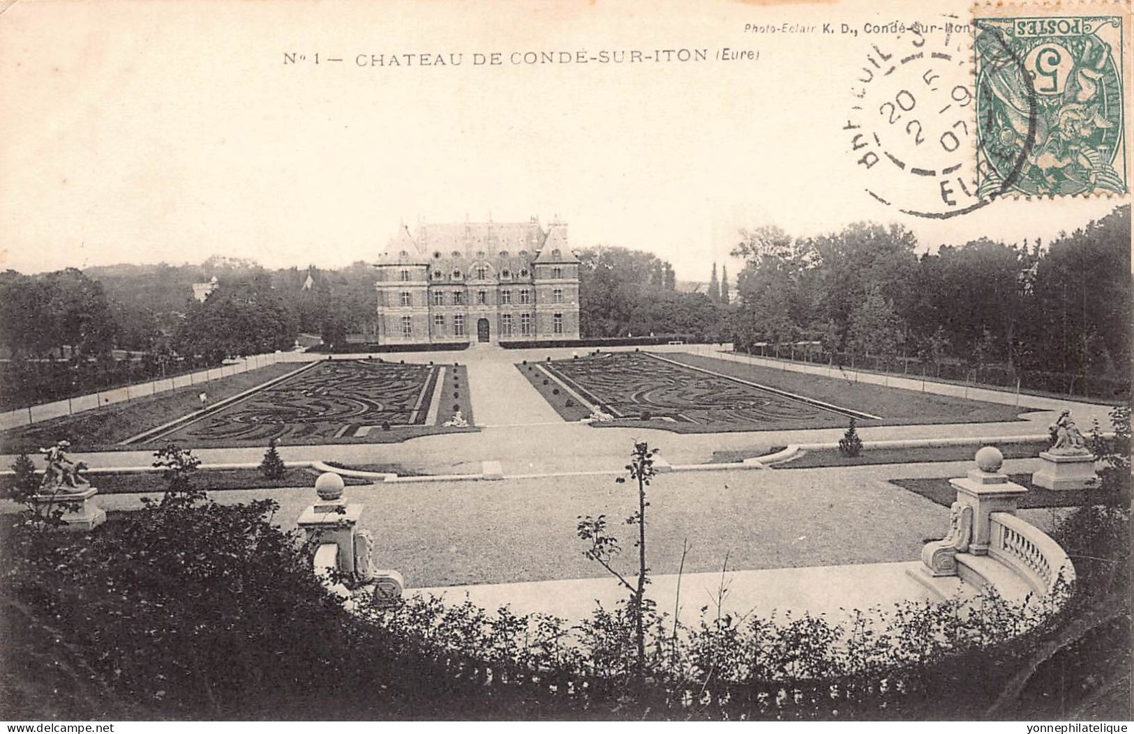 27 - EURE - Canton De BRETEUIL - CONDE SUR ITON - Collection De 25 CPA Château - LOT 27-17G - 5 - 99 Cartoline