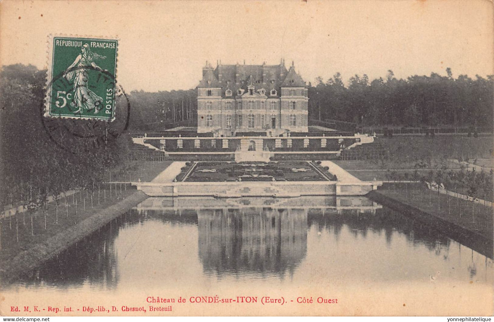 27 - EURE - Canton De BRETEUIL - CONDE SUR ITON - Collection De 25 CPA Château - LOT 27-17G - 5 - 99 Cartoline