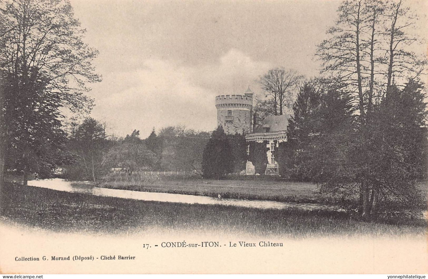 27 - EURE - Canton de BRETEUIL - CONDE SUR ITON - collection de 25 CPA Château - LOT 27-17G