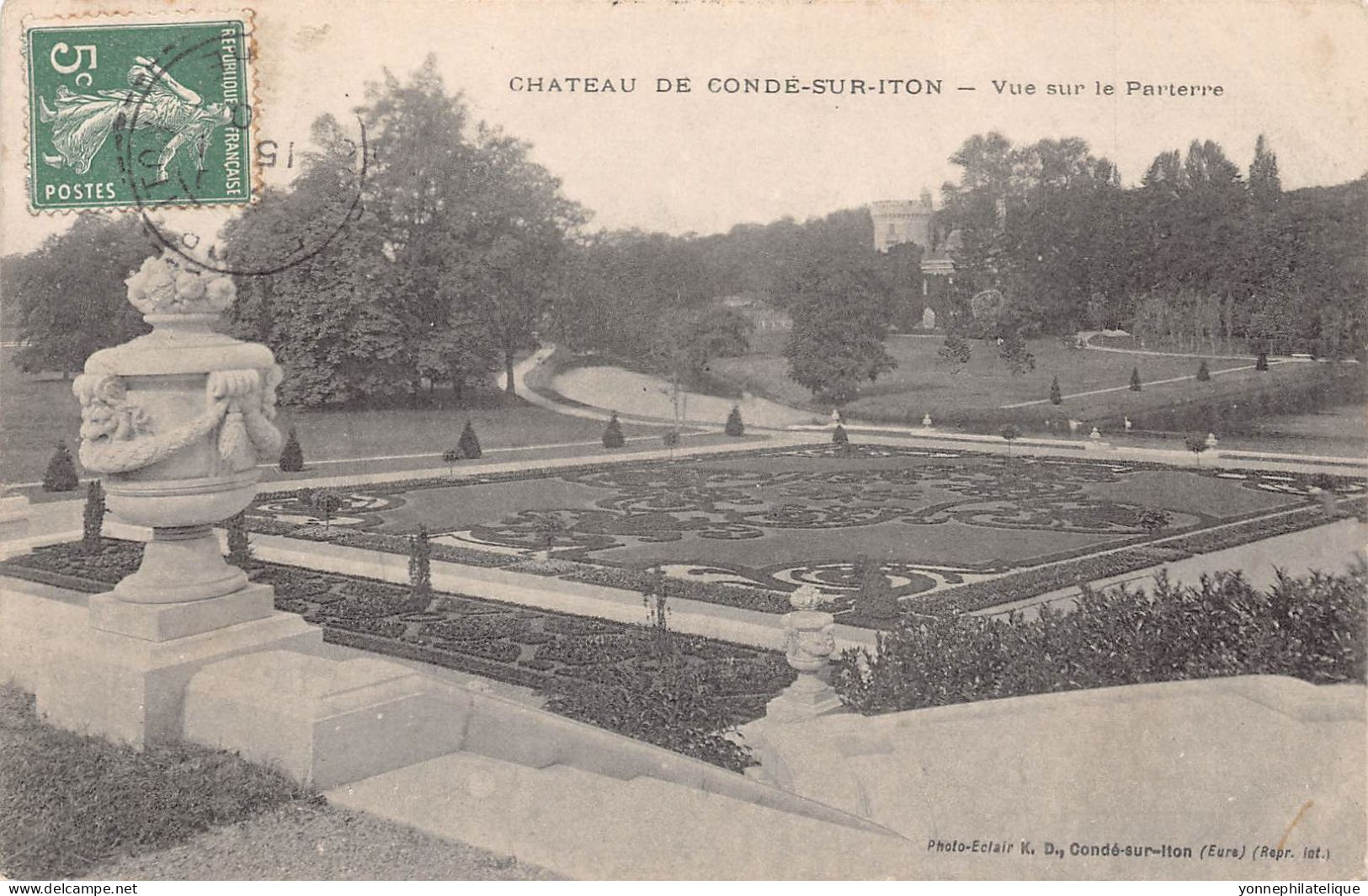 27 - EURE - Canton de BRETEUIL - CONDE SUR ITON - collection de 25 CPA Château - LOT 27-17G