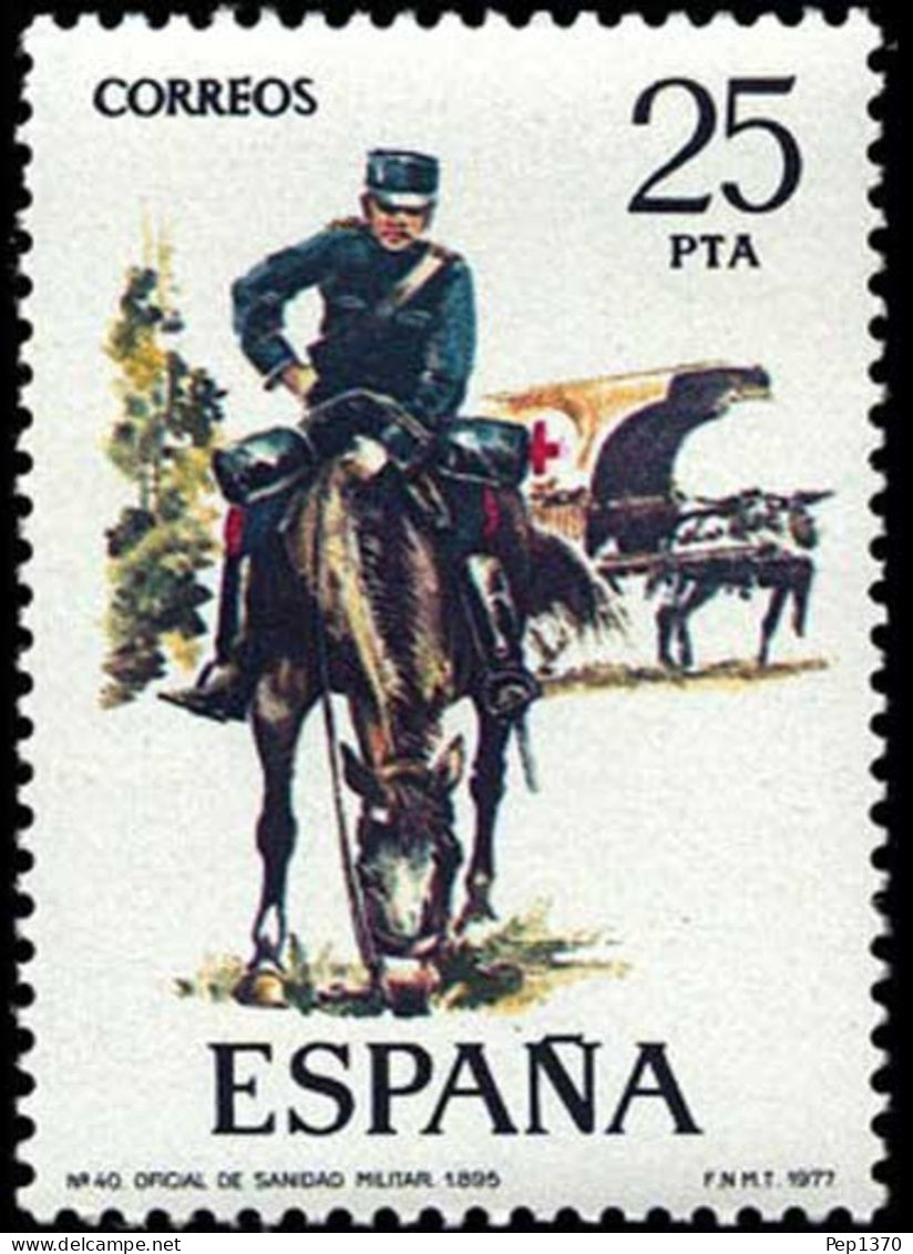 ESPAÑA 1977 - UNIFORMES MILITARES - EDIFIL 2427** - Ongebruikt