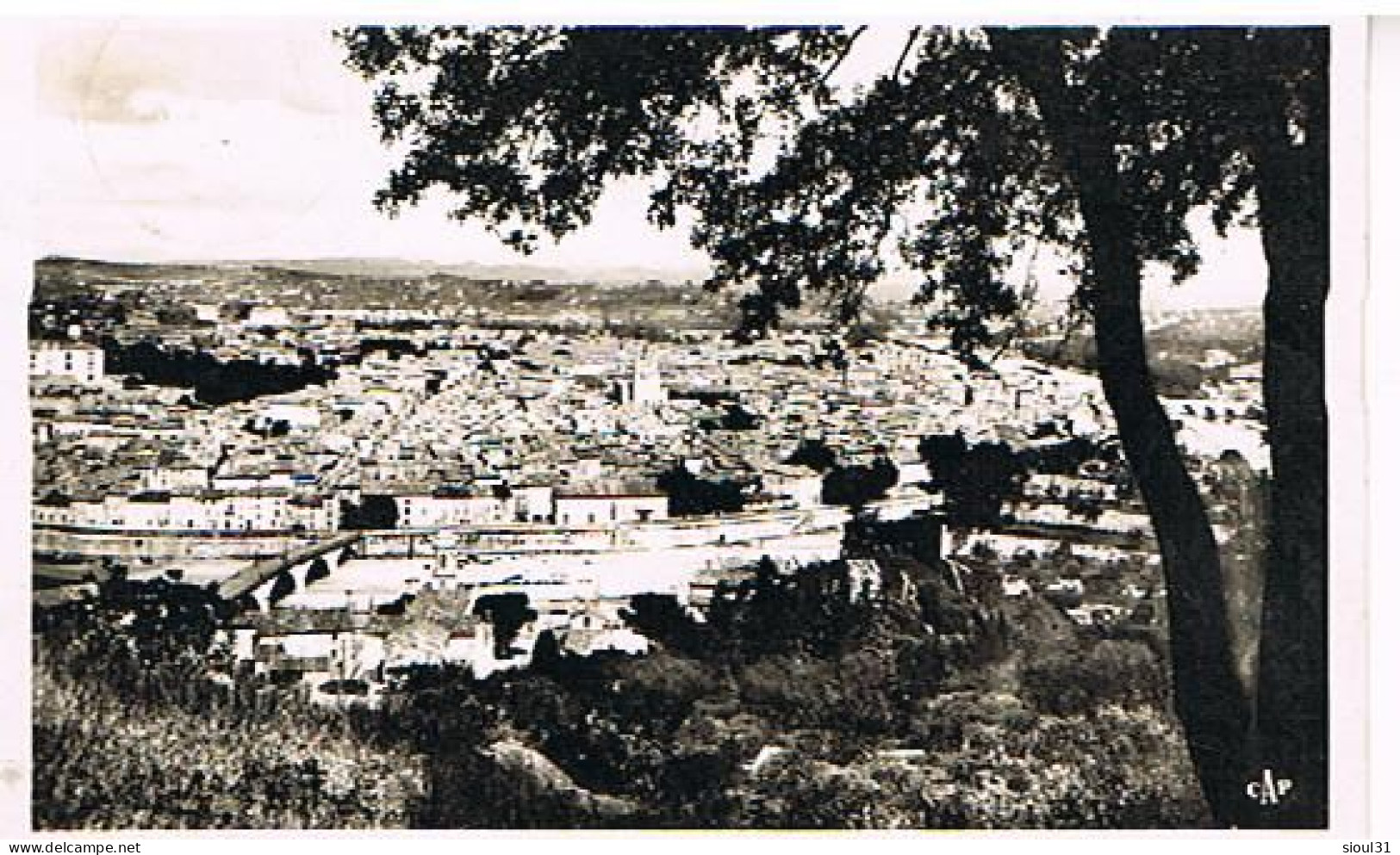 30 ALAIS ALES  VUE GENERALE PRISE DE ROCHEBELLE  1953 - Alès