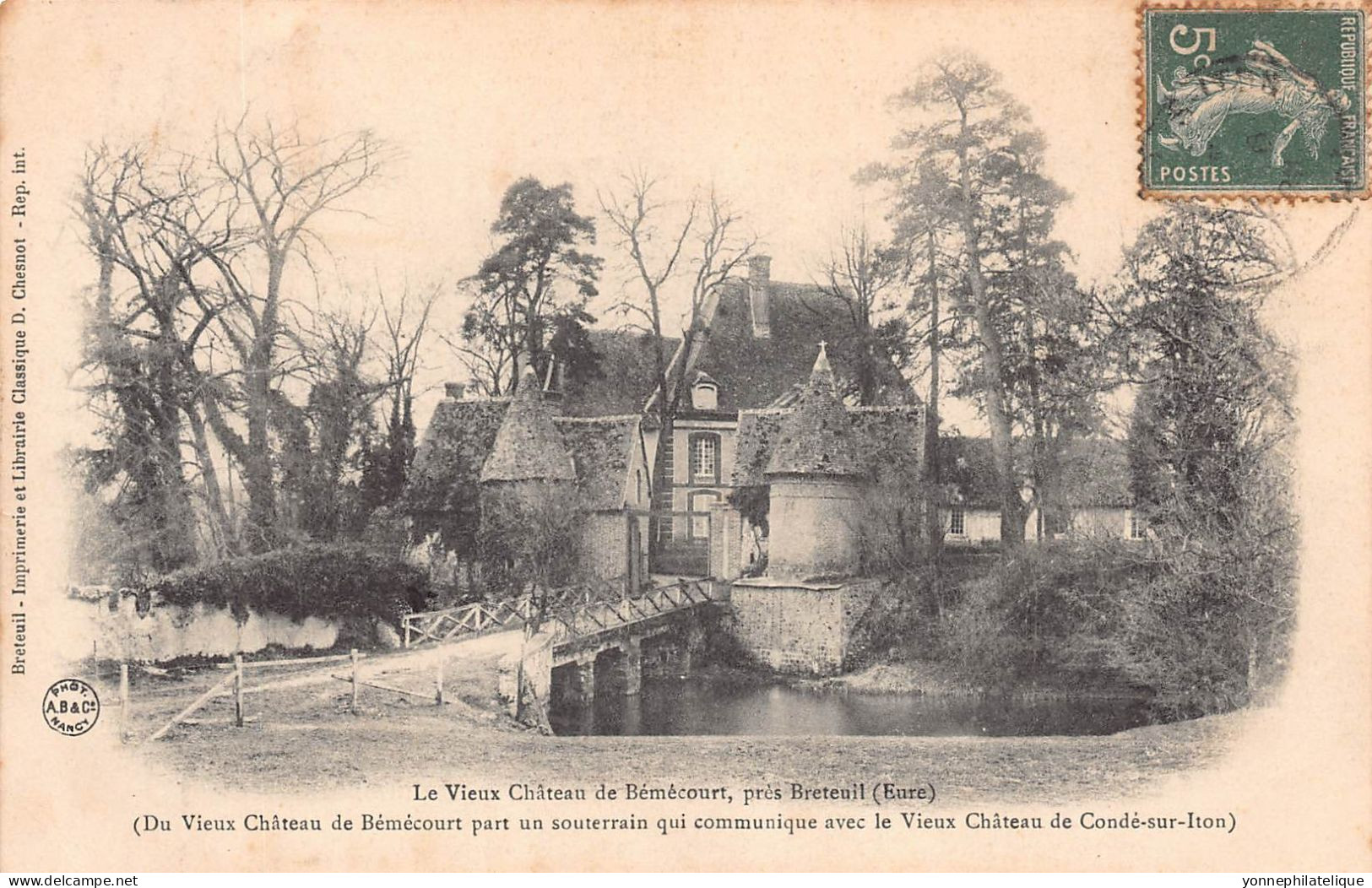 27 - EURE - Canton de BRETEUIL - châteaux - lot de 14 CPA - LOT 27-18G