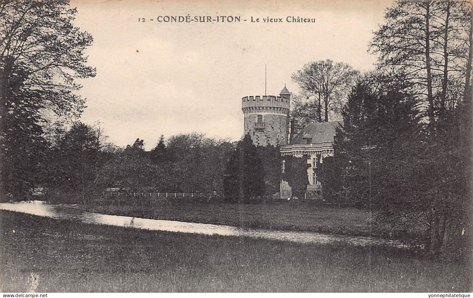 27 - EURE - Canton de BRETEUIL - châteaux - lot de 14 CPA - LOT 27-18G