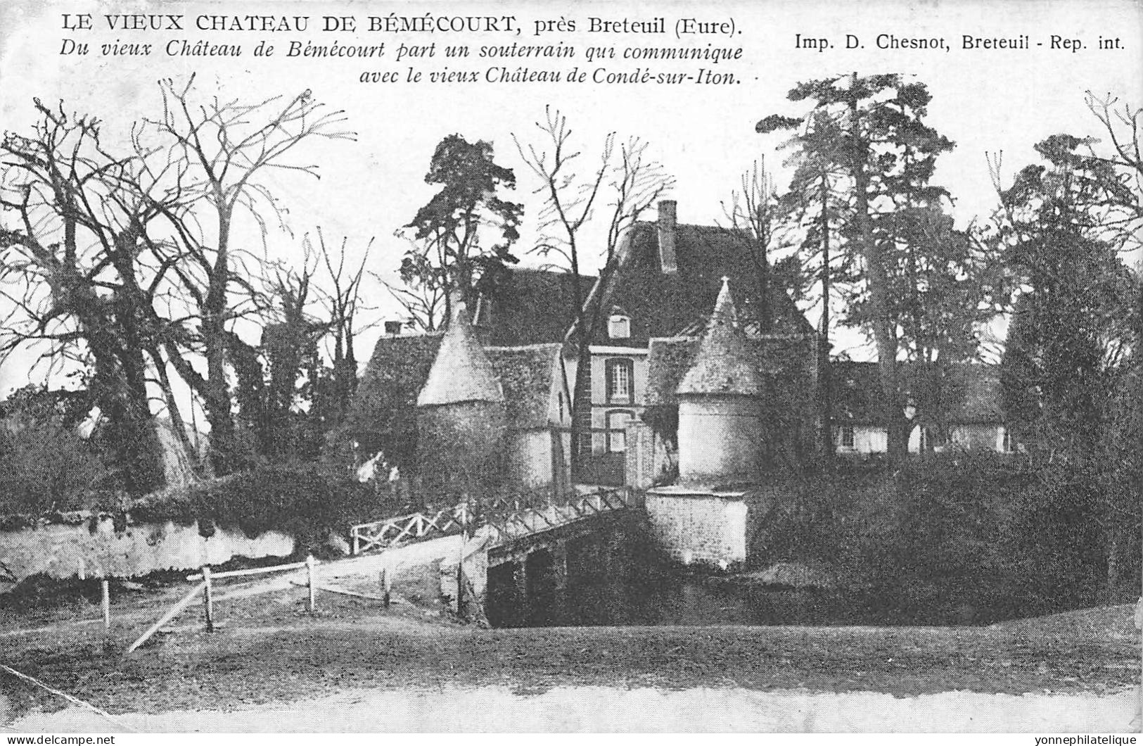 27 - EURE - Canton de BRETEUIL - châteaux - lot de 14 CPA - LOT 27-18G