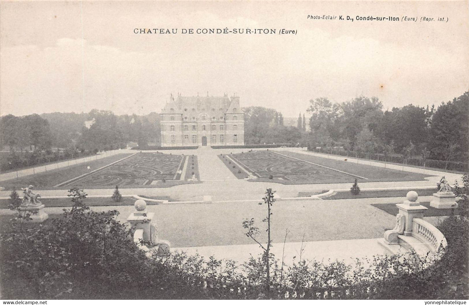 27 - EURE - Canton de BRETEUIL - châteaux - lot de 14 CPA - LOT 27-18G