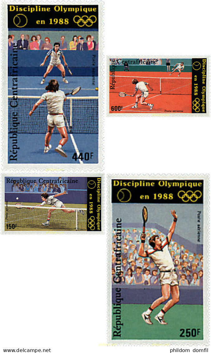 729438 HINGED CENTROAFRICANA 1986 24 JUEGOS OLIMPICOS VERANO SEUL 1988 - Central African Republic