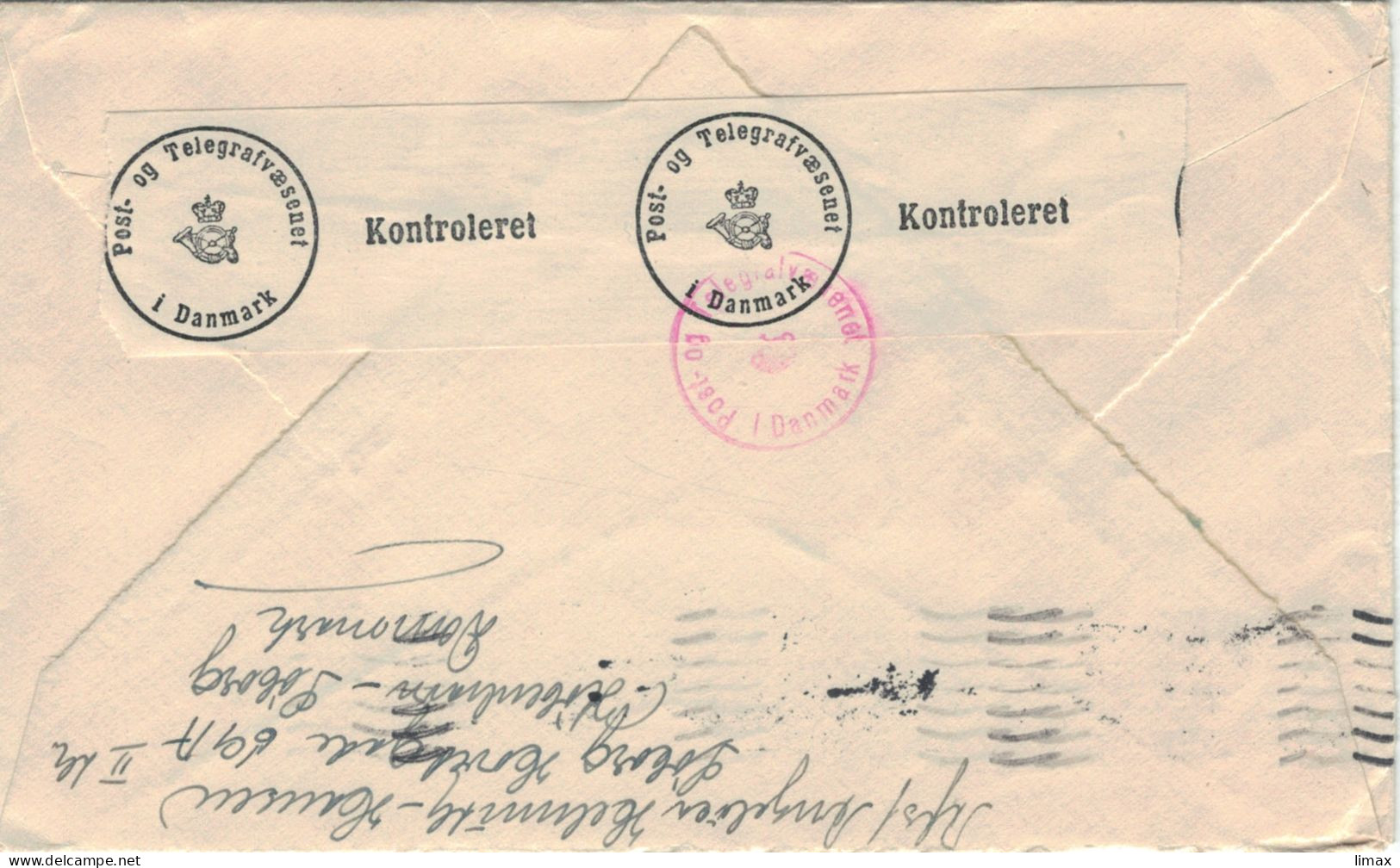 Kopenhagen 1944 > Olsson Stockholm - Zensur Post- & Telegraph - Christian X. - Lettres & Documents