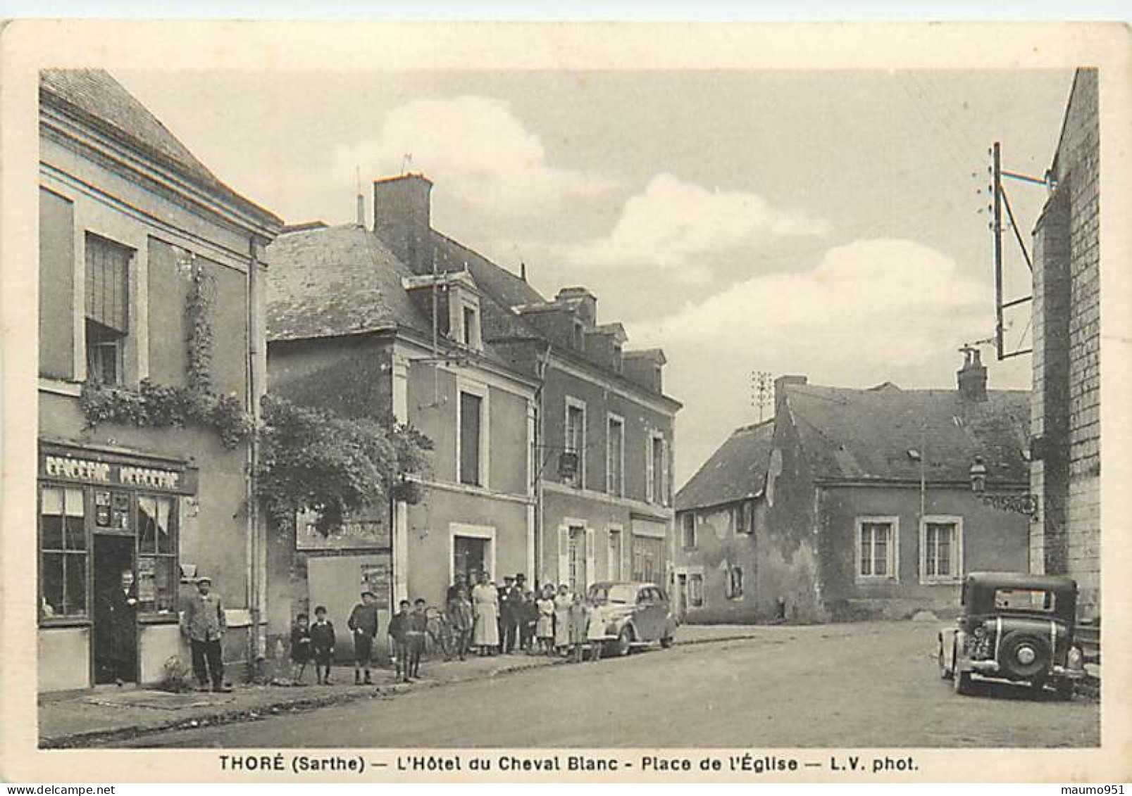 72 THORE  - HOTEL DU CHEVAL BLANC PLACE DE EGLISE - Other & Unclassified