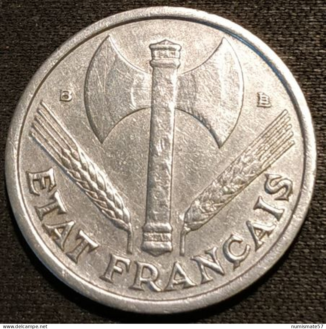 FRANCE - 1 FRANC 1944 B - Bazor - Aluminium - Gad 471 - KM 902.2 - 1 Franc