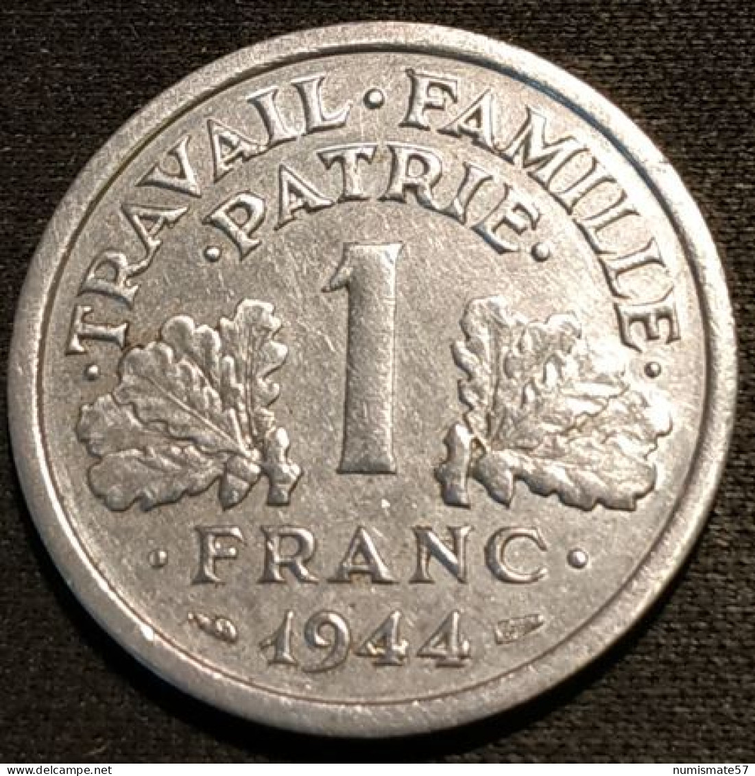 FRANCE - 1 FRANC 1944 B - Bazor - Aluminium - Gad 471 - KM 902.2 - 1 Franc