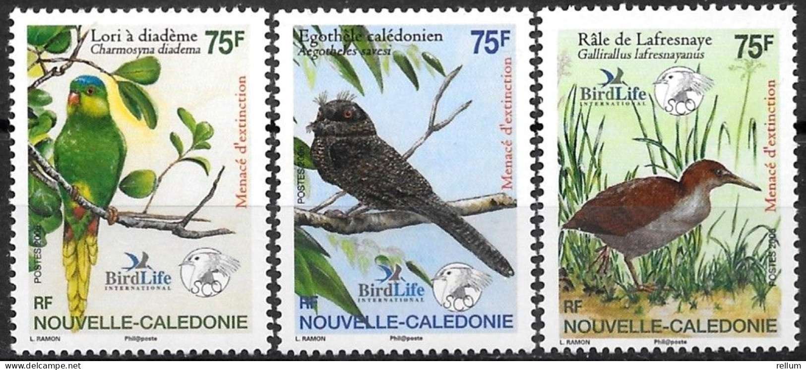 Nouvelle Calédonie 2006 - Yvert Et Tellier Nr. 978/980 - Michel Nr. 1395/1397 ** - Unused Stamps