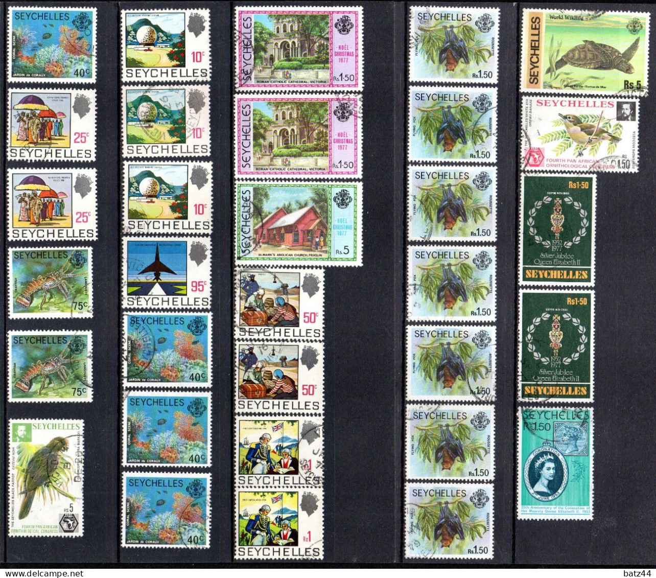 SEYCHELLES Petit Lot Timbres Tous Oblitéré / Used - Seychellen (1976-...)