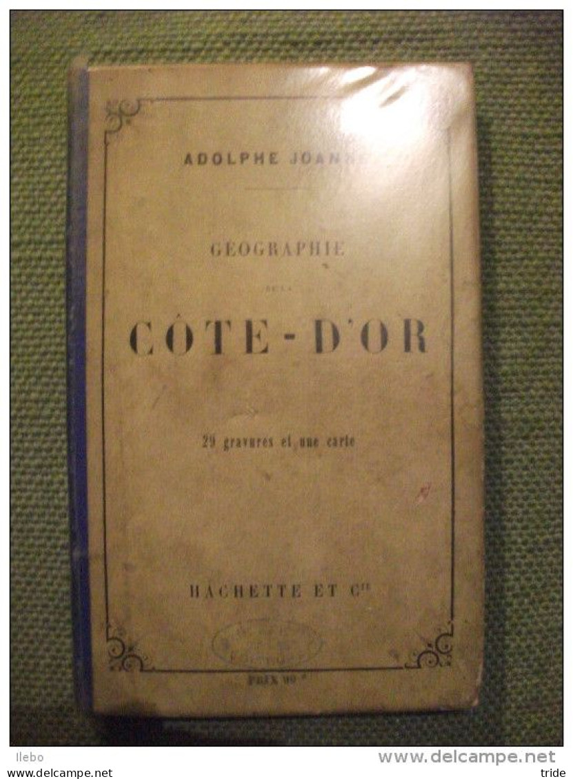 Guide Joanne Géographie De La Côte D'or 1874 Gravures Carte EO - Géographie