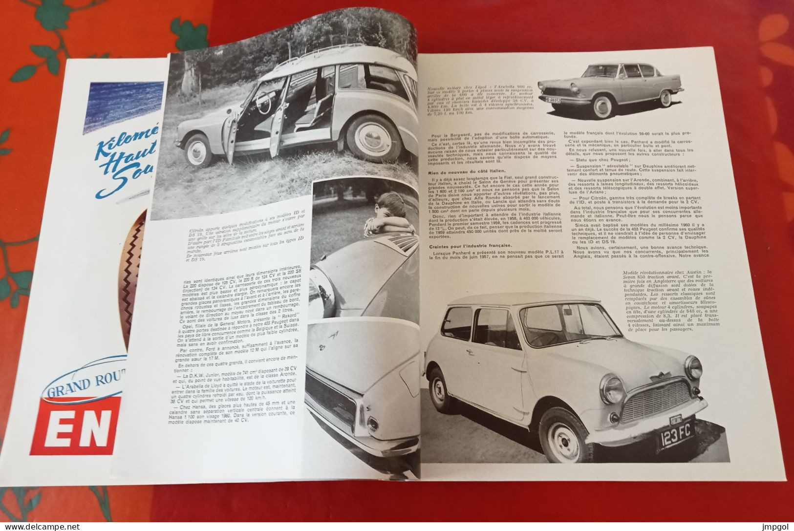 Englebert Magazine N°100 1959 Salon Auto Panhard Floride Dauphine Ariane Tourisme Beaujolais Cusset Paray Le Monial - Auto/Motorrad