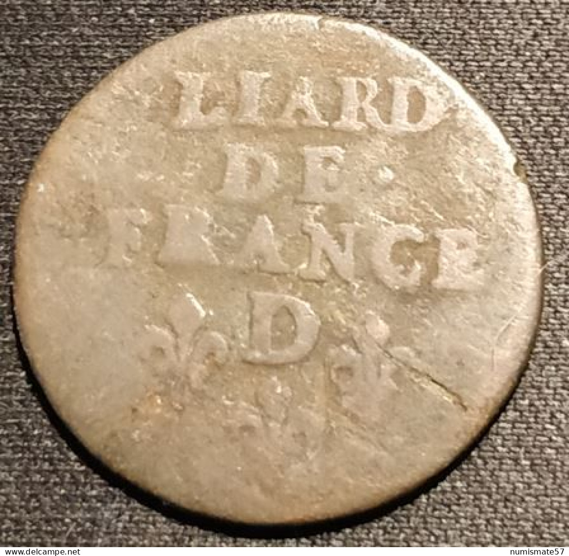 FRANCE - Liard De France Au Buste Juvénile 1656 D - Louis XIV - 1643-1715 Louis XIV Le Grand