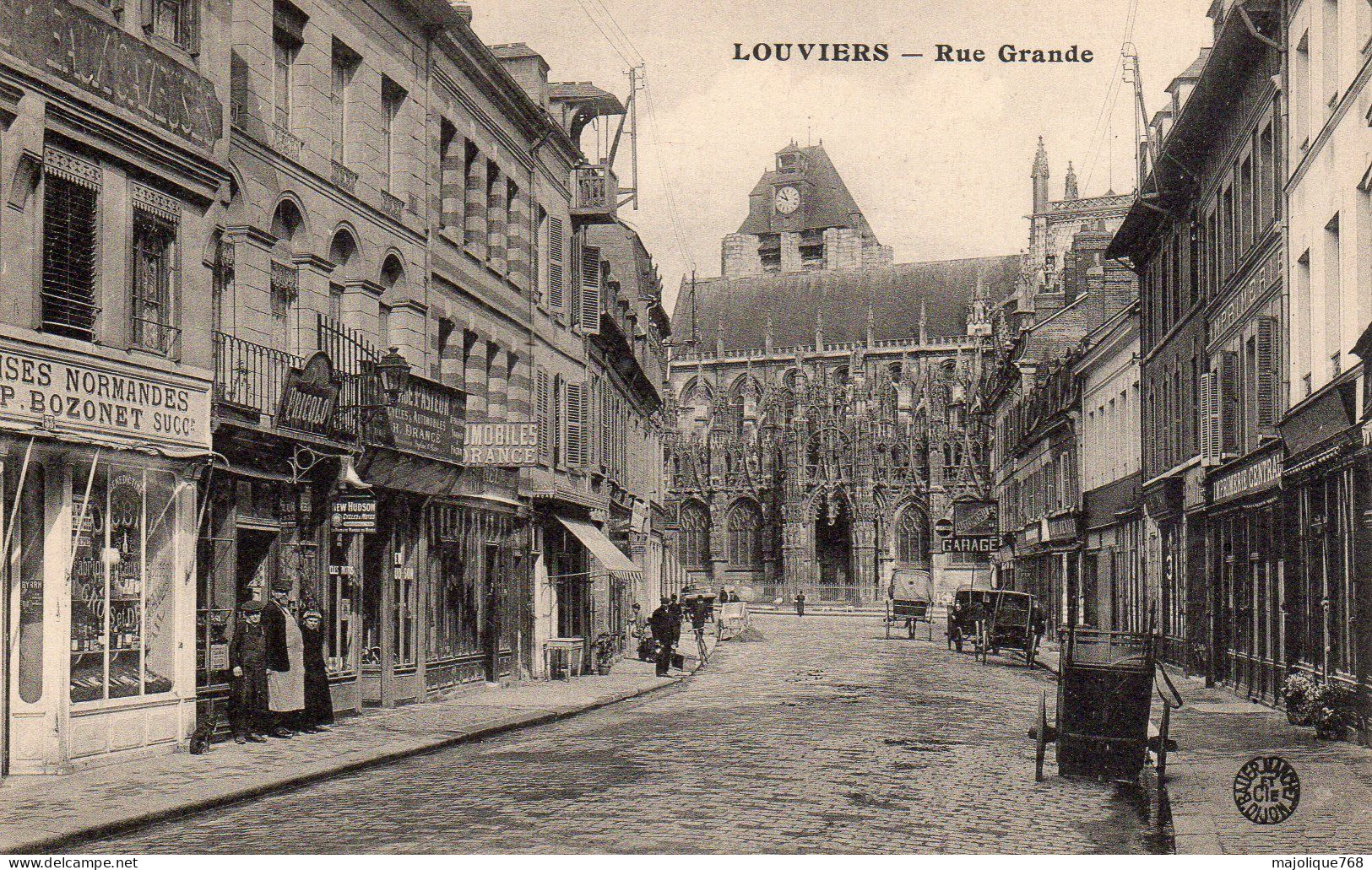 Cpa De Louviers - Rue Grande - - Louviers