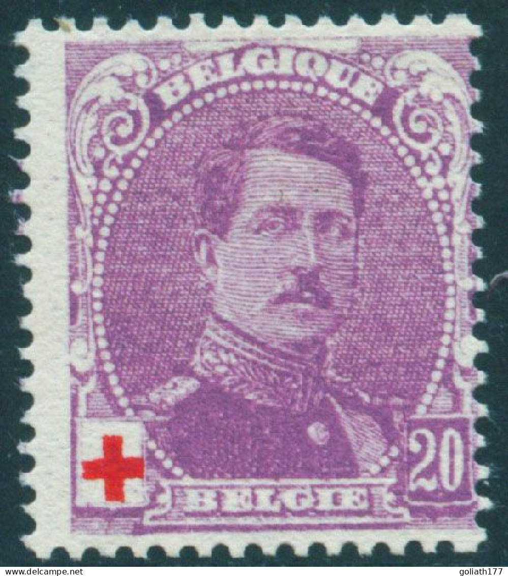 131a * Met Plakker - Type II - Obp 20 Euro - 1914-1915 Croix-Rouge