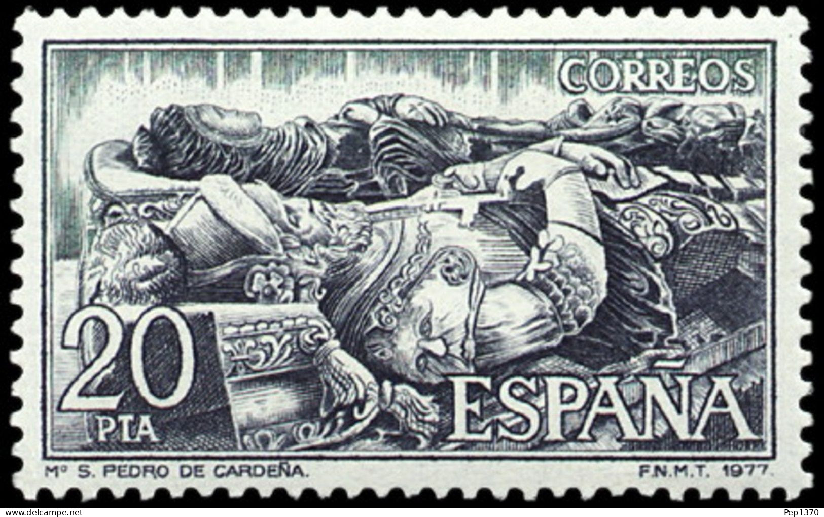 ESPAÑA 1977 - MONASTERIO DE SAN PEDRO DE CARDEÑA - EDIFIL 2445** - Ongebruikt