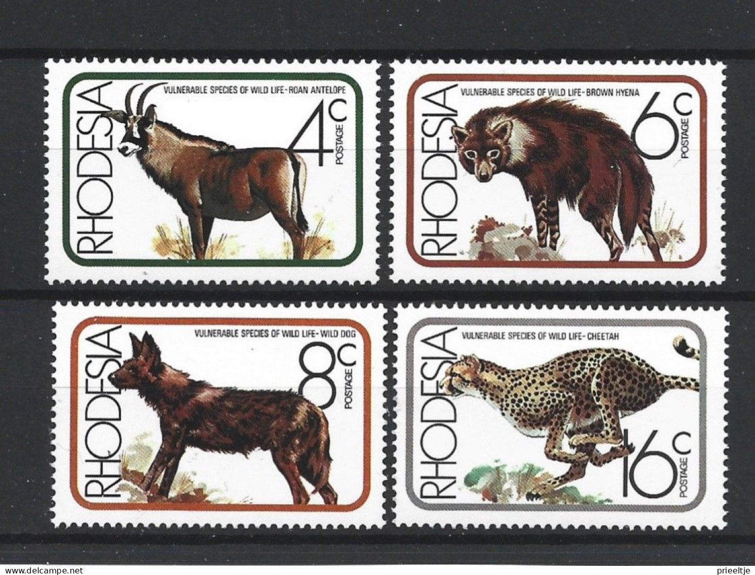 Rhodesia 1976 Animals Y.T. 274/277 ** - Rhodesien (1964-1980)