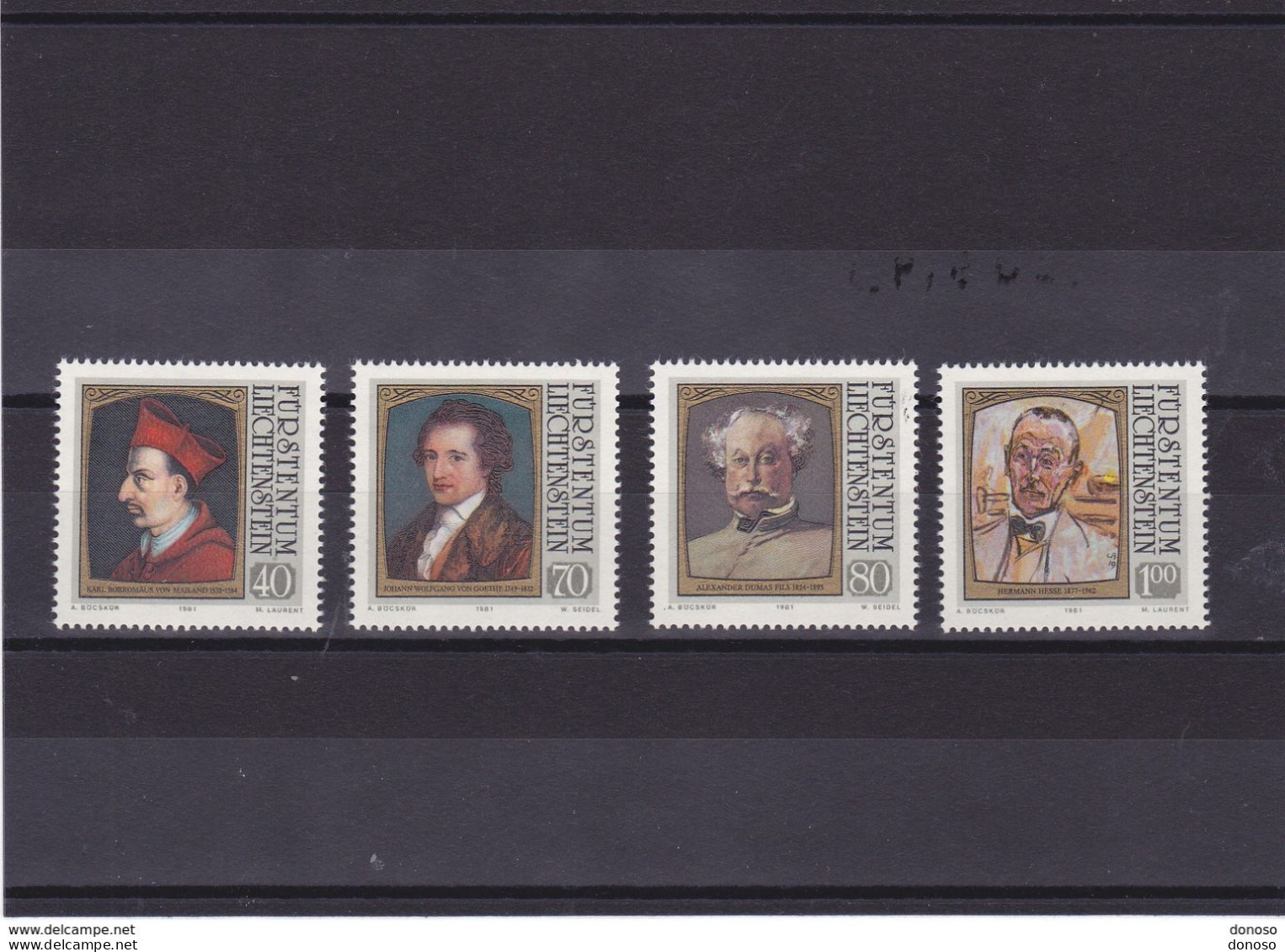 LIECHTENSTEIN 1981 PORTRAITS I  Yvert 725-728, Michel 784-787 NEUF** MNH Cote 4,50 Euros - Unused Stamps