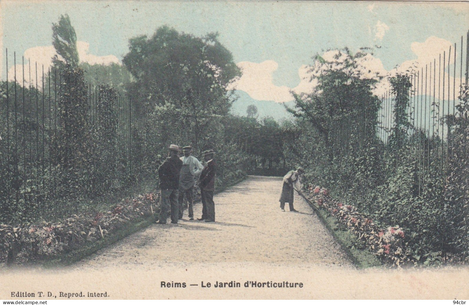 CPA ( Metier) Reims Le Jardin D Dhorticulture (b.bur Theme) - Sonstige & Ohne Zuordnung