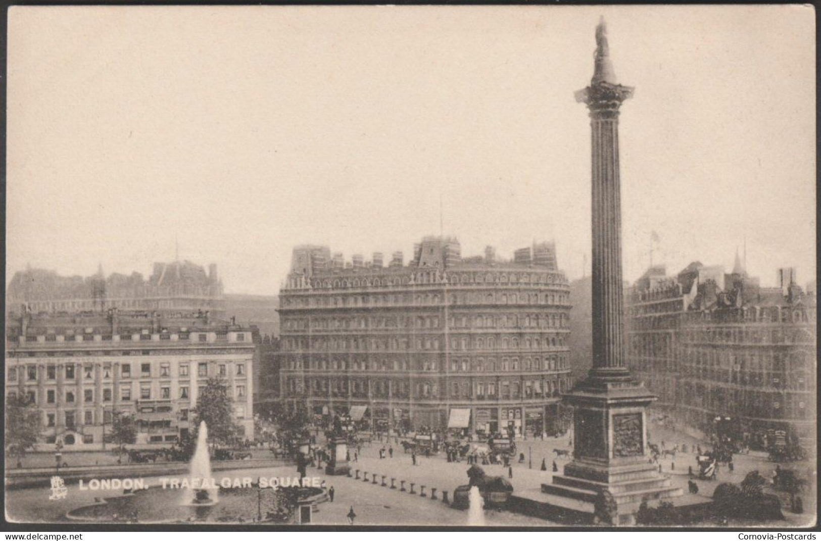 Trafalgar Square, London, C.1905-10 - Tuck's Postcard - Trafalgar Square