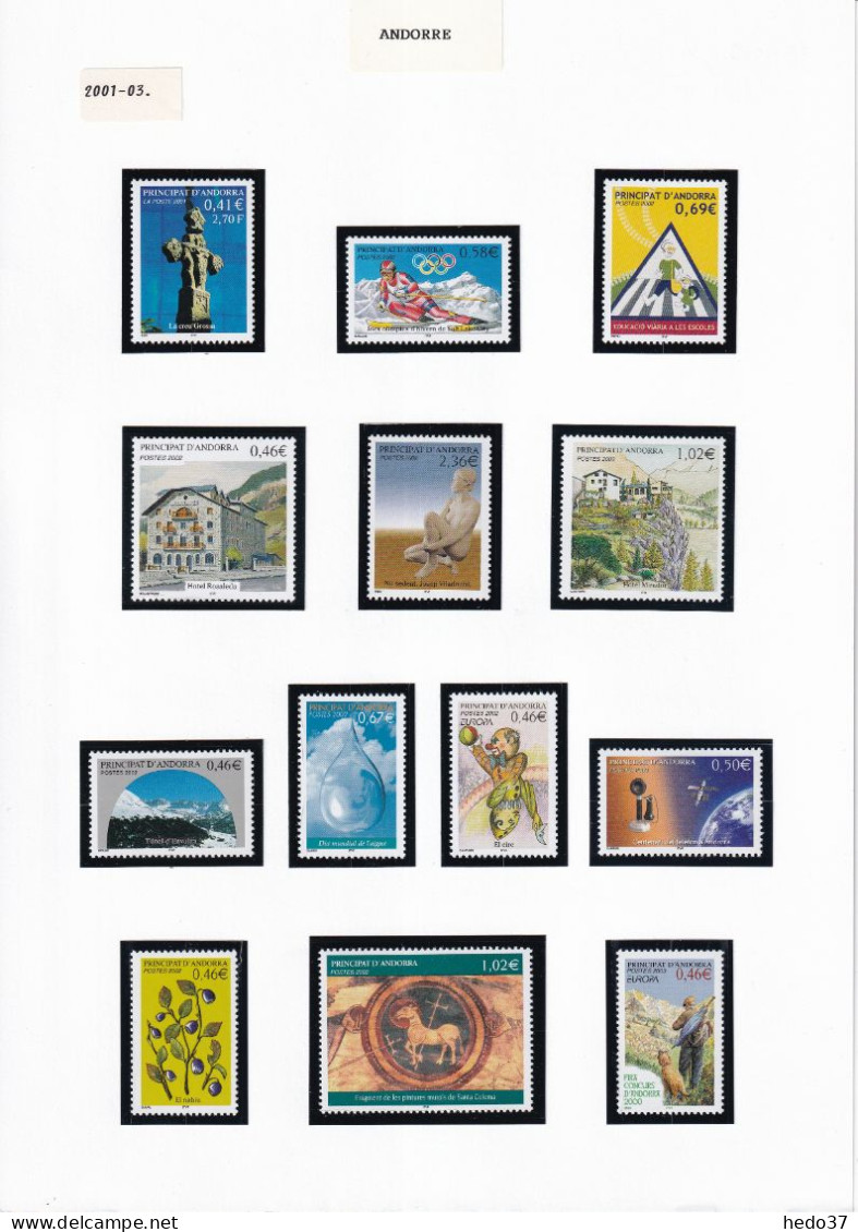 Andorre Collection 2000/2020 - Neufs ** Sans Charnière - Achat Poste Faciale 343 € - TB - Used Stamps