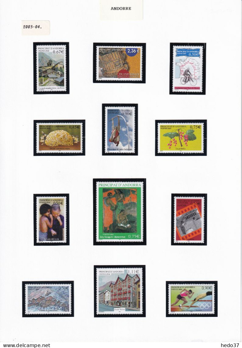 Andorre Collection 2000/2020 - Neufs ** Sans Charnière - Achat Poste Faciale 343 € - TB - Used Stamps