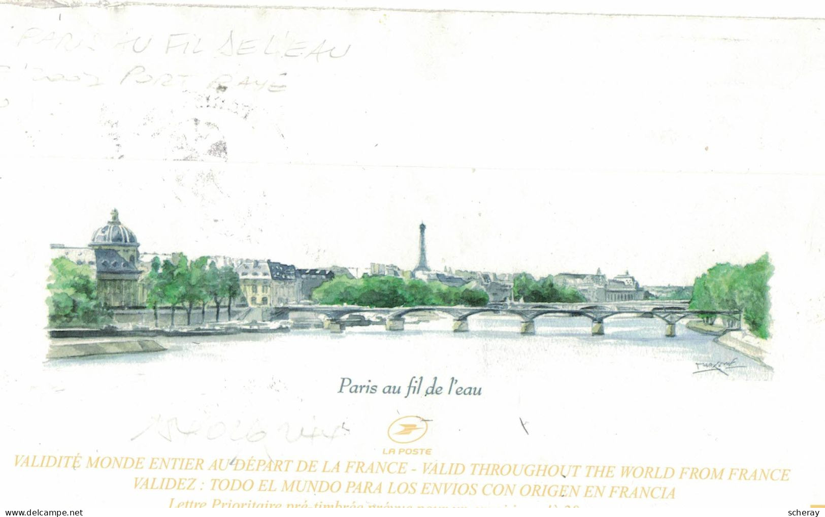 LETTRE ENTIERE   JARDIN DES TUILERIES  LE MUSEE D'ORSAY   PARIS 30 JUIL. 2007  ( Lot 123 ) - Listos A Ser Enviados: Otros (1995-...)