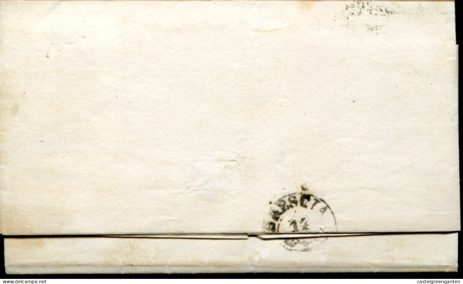 X0086 Lombardo Veneto,circuled Cover With 30ct. 1858 From Milano To Brescia  (see 2 Scan) - Lombardo-Veneto