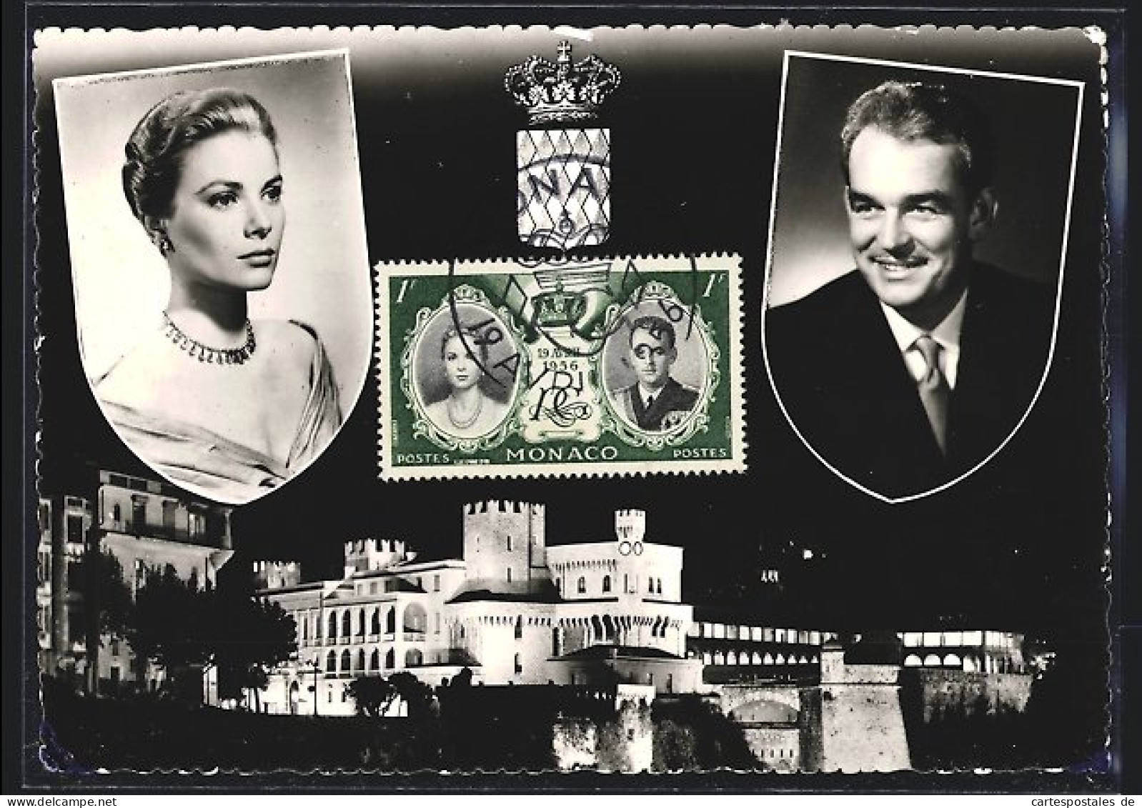 Maximum-AK Schloss, Hochzeit Fürstin Gracia Patricia Und Fürst Rainier 1956  - Königshäuser