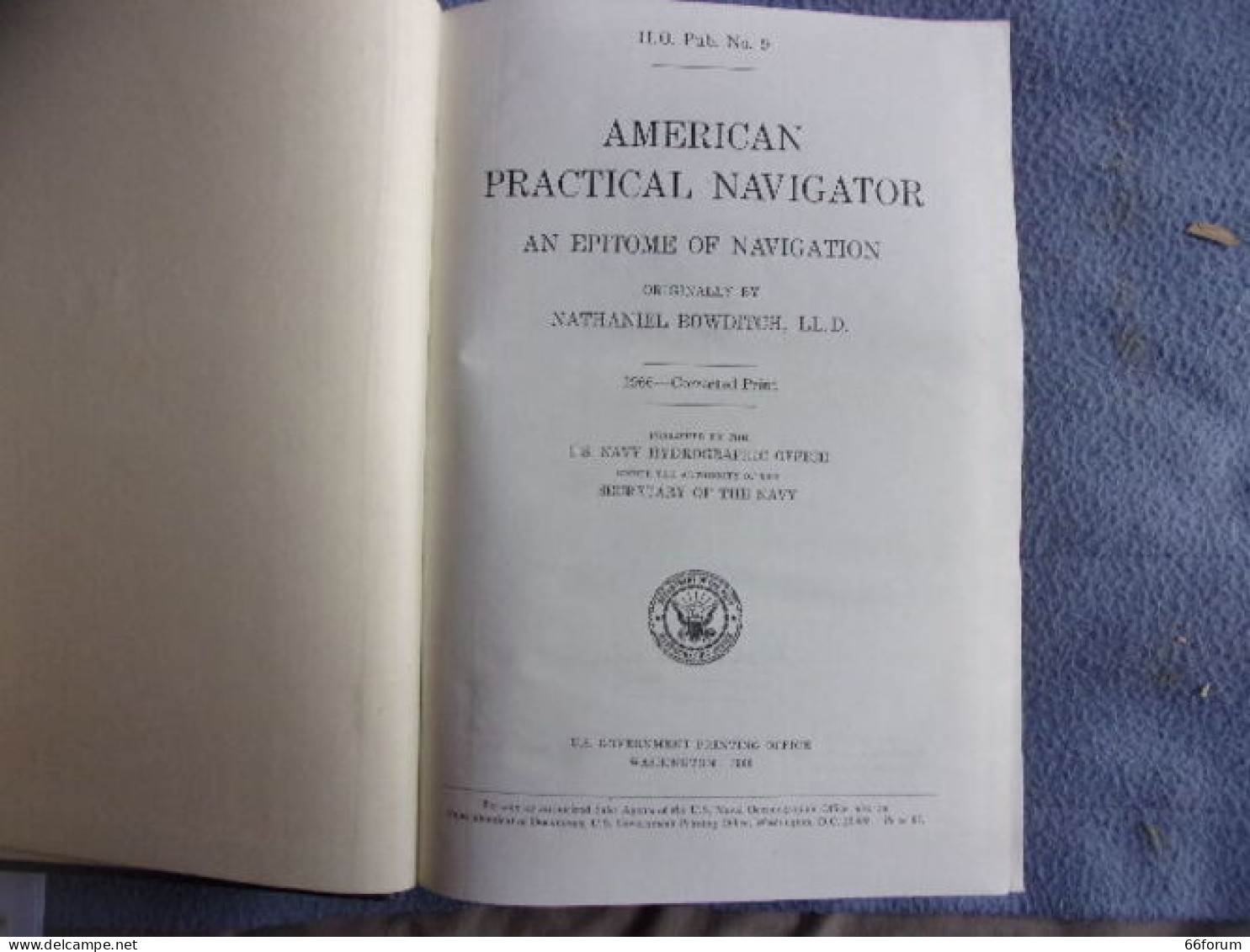 American Practical Navigator An Epitome Of Navigation - Boten