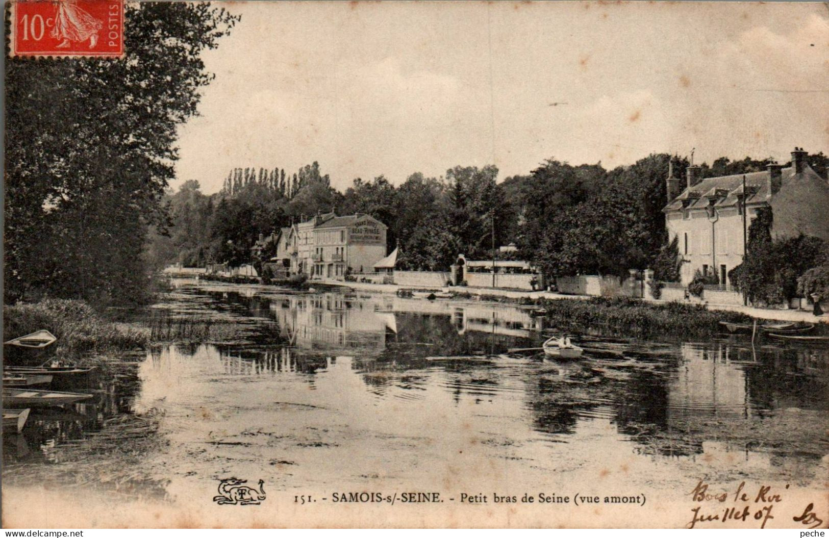 N°79 W -cpa Samois Sur Seine -petit Bras De Seine- - Samois