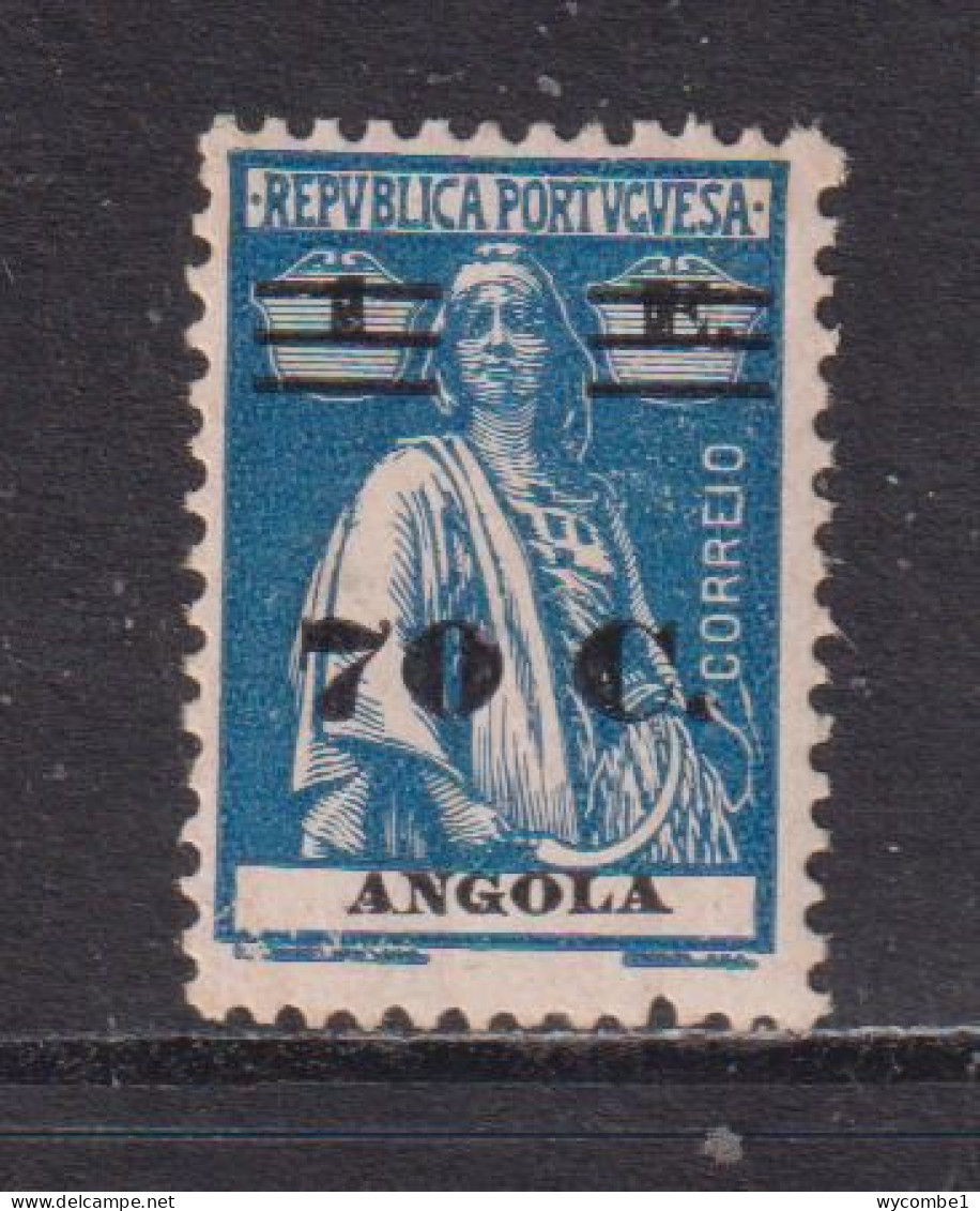 ANGOLA -  1921 Surcharge 70c On 1e Mounted Hinged Mint - Angola