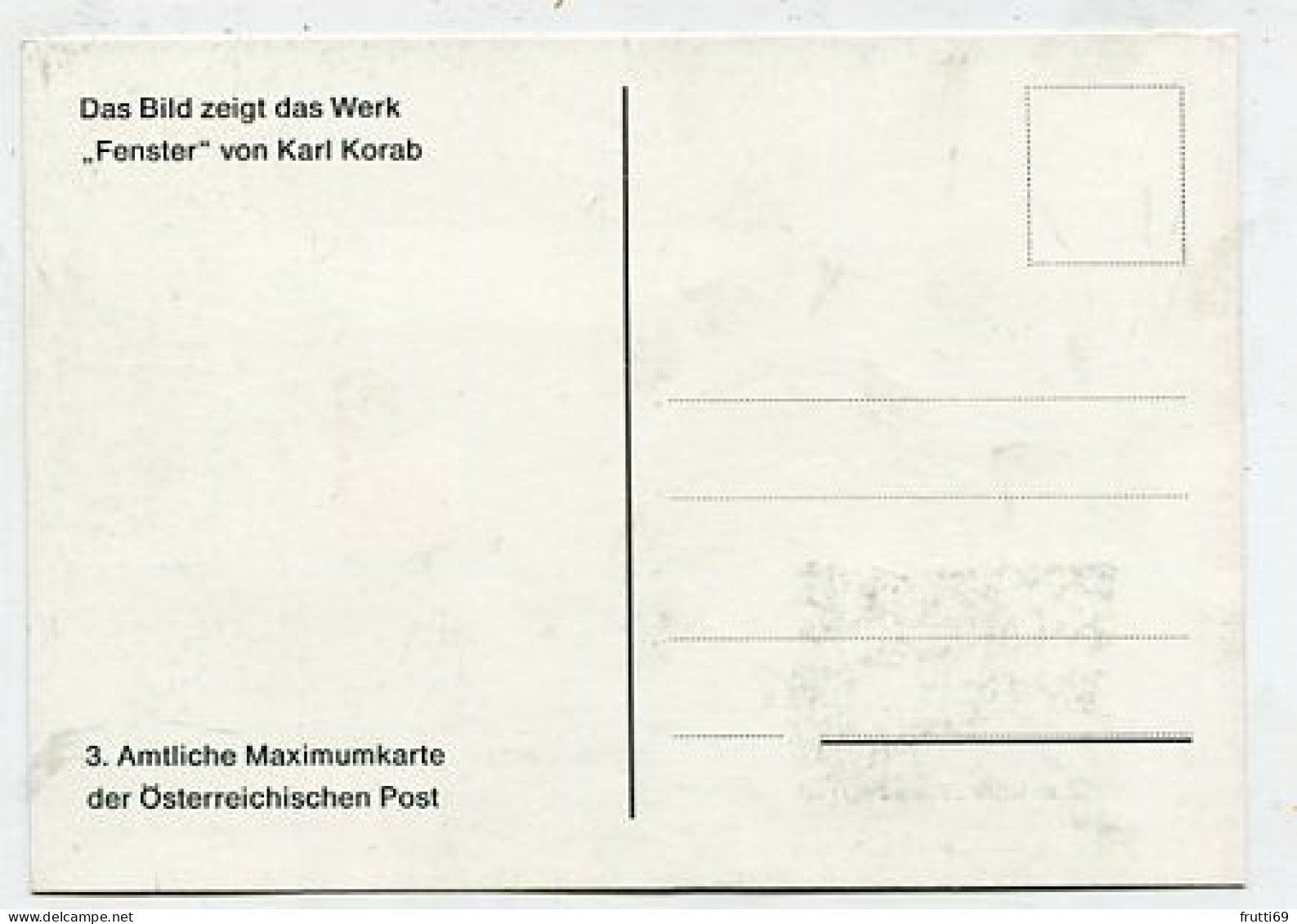 MC 213271 AUSTRIA - Karl Korab - Fenster - Maximum Cards