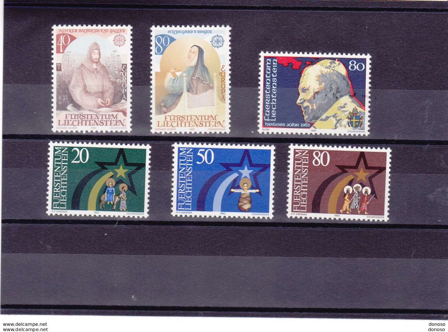 LIECHTENSTEIN 1983 EUROPA NOËL JEAN-PAUL II Yvert 757-758 + 771-774 NEUF** MNH Cote : 6,10 Euros - Unused Stamps