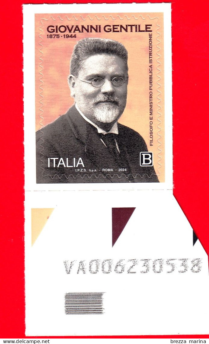 Nuovo - MNH - ITALIA - 2024 - 80 Anni Della Morte Di Giovanni Gentile, Filosofo - B - Alfanumerico - 2021-...: Nieuw/plakker