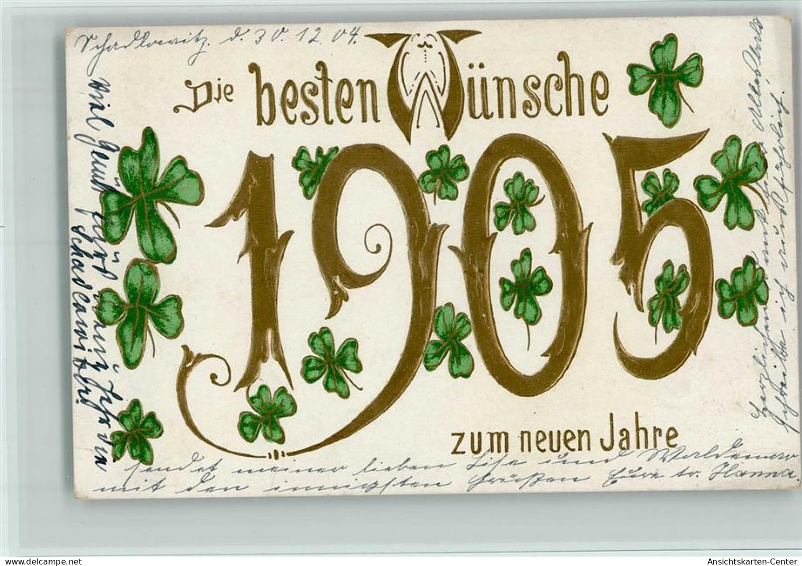 10501604 - Jahreszahlen Neujahr 1905 - Golddruck, - Anno Nuovo