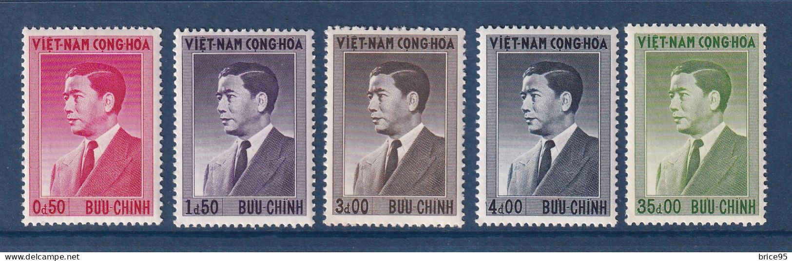 Vietnam Du Sud - YT N° 43 Et 45 Et 46 Et 47 Et 51 ** - Neuf Sans Charnière - 1956 - Vietnam