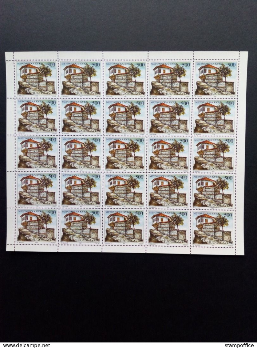 JUGOSLAWIEN MI-NR. 2574-2577 POSTFRISCH(MINT) BOGENSATZ BAUERNHÄUSER 1992 - Blocs-feuillets