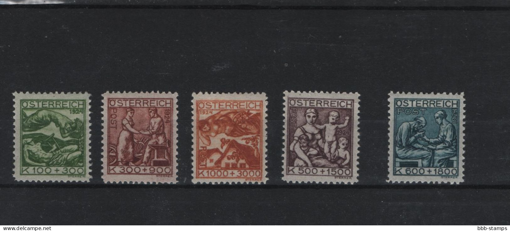 Österreich Michel Kat.Nt.  Falz/*  442/446 - Unused Stamps