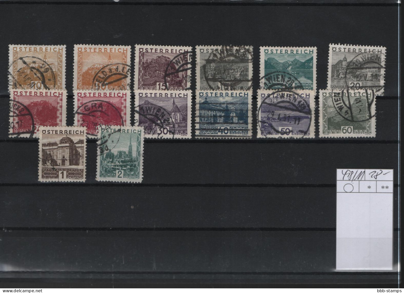 Österreich Michel Kat.Nt.  Gest 498/511 - Used Stamps