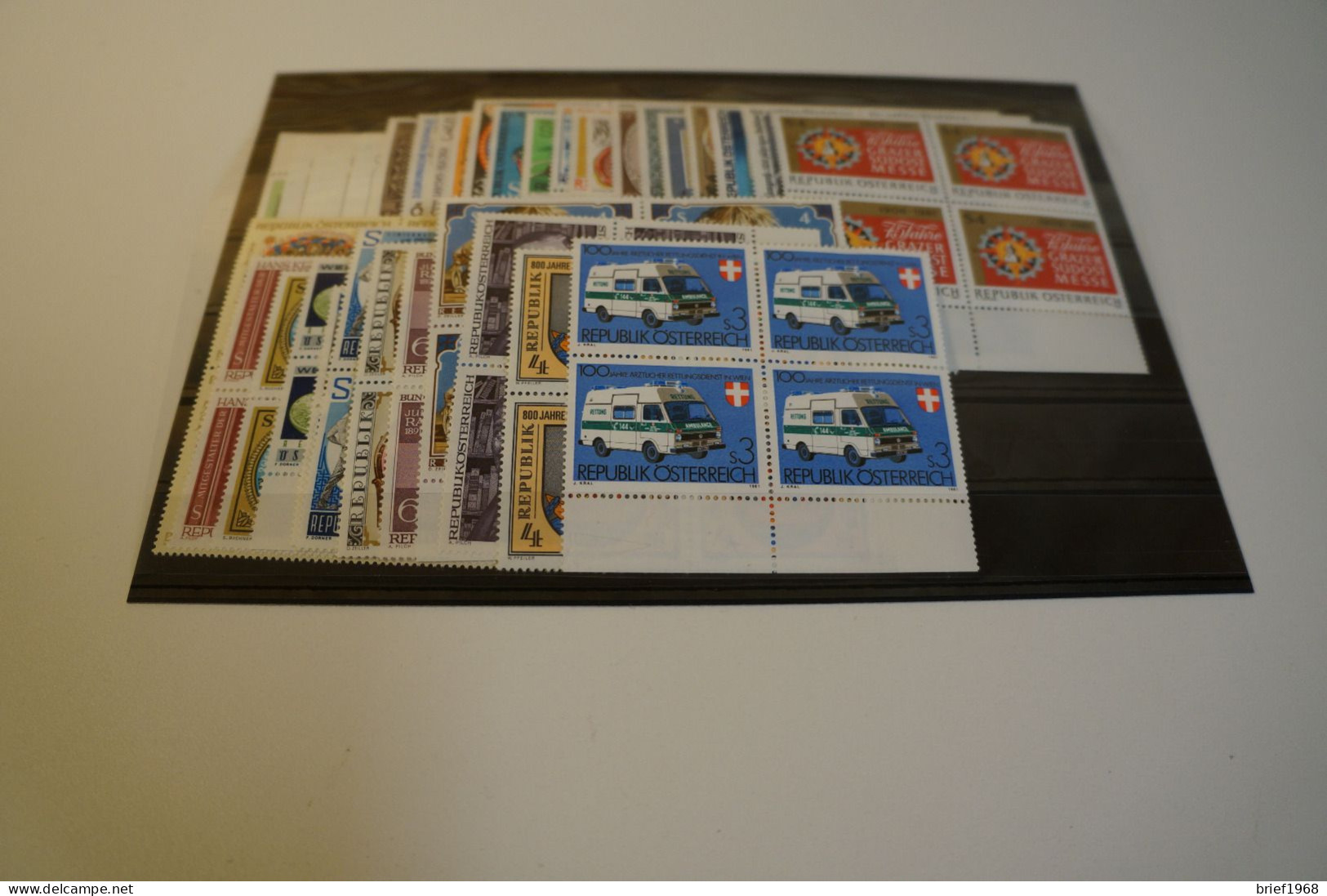 Österreich Jahrgang 1981 Postfrisch Viererblock (27858) - Ganze Jahrgänge
