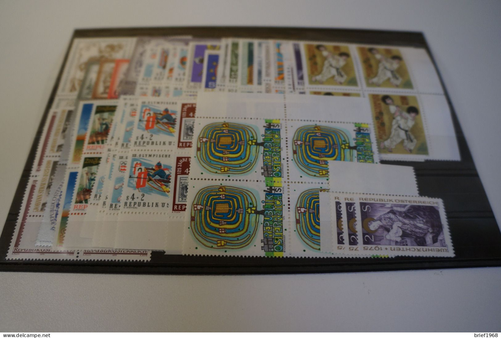 Österreich Jahrgang 1975 Postfrisch Viererblock (27852) - Volledige Jaargang