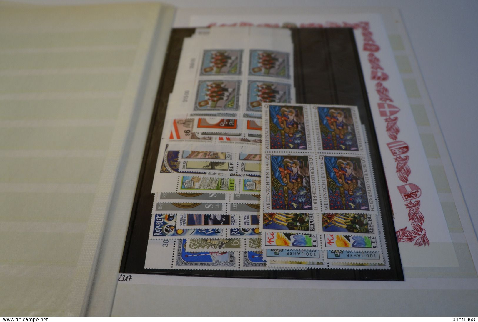 Österreich Jahrgang 1996 Postfrisch Viererblock (27873H) - Annate Complete