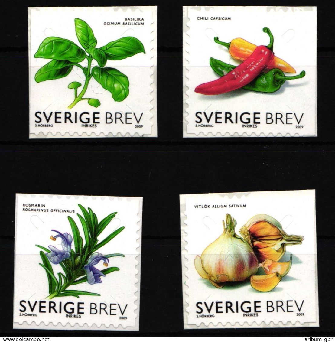 Schweden 2721-2724 Postfrisch Selbstklebend Gewürzpflanzen #IK512 - Other & Unclassified